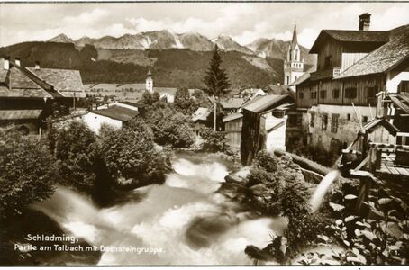 am Talbach, historische Ansichtskarte