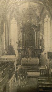 Hochaltar der Pfarrkirche um 1955