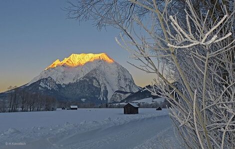 Sonnenaufgang im Winter
