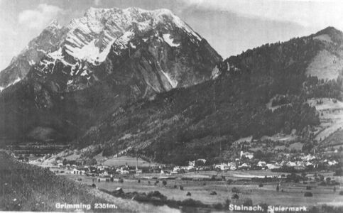 Stainach um 1925 mit Grimming