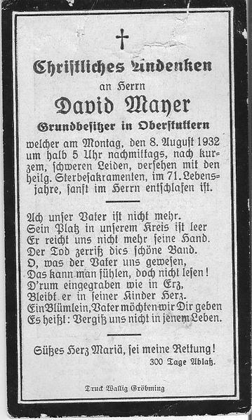 Datei:Sterbebild David Maner.jpg