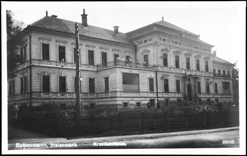 Datei:Krankenhaus Rottenmann 1927.jpg
