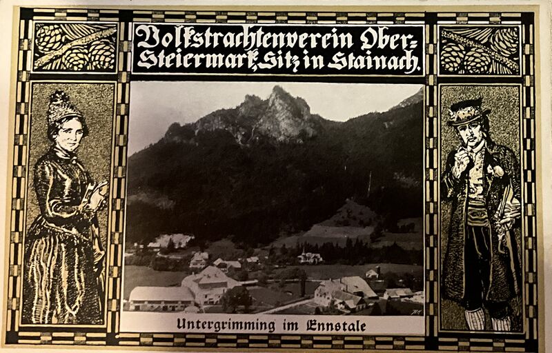 Datei:PostkarteVolkstrachtenverein Untergrimming .jpg