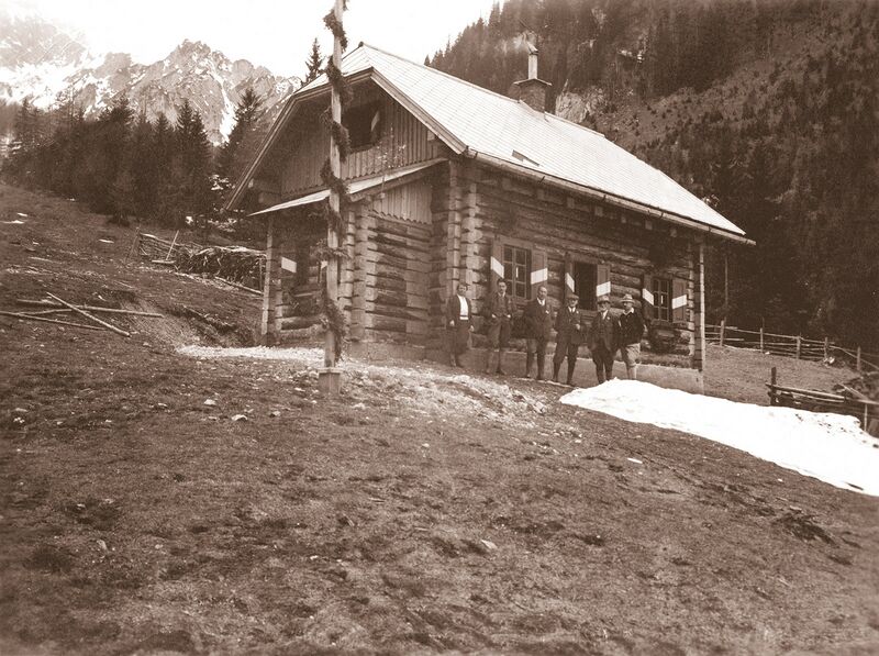 Datei:Goferhütte Gleichenfeier 1929 (HBEA).jpg