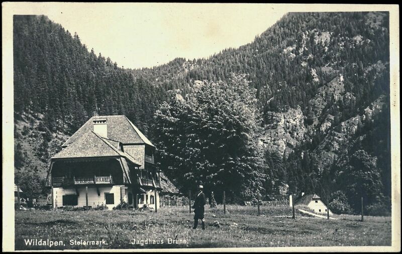 Datei:Jagdhaus Brunnjäger Wildalpen 1926.jpg