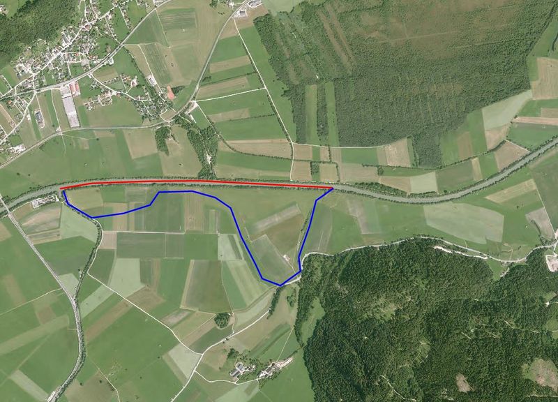 Datei:Orthofoto Golling Durchstich.JPG