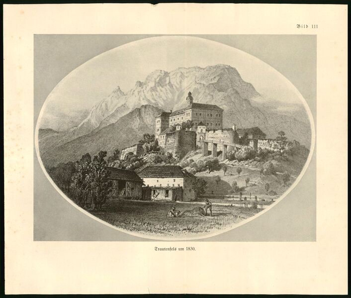 Datei:Schloss Trautenfels um 1830.jpg