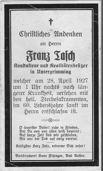 Datei:Sterbebild Franz Tasch.jpg