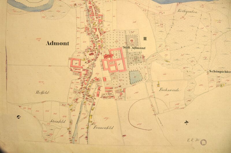 Datei:Admont Ortsplan 1830 HBEA.jpg