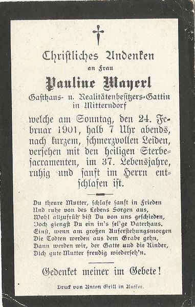 Datei:Sterbebild Pauline Mayerl 1901.jpg