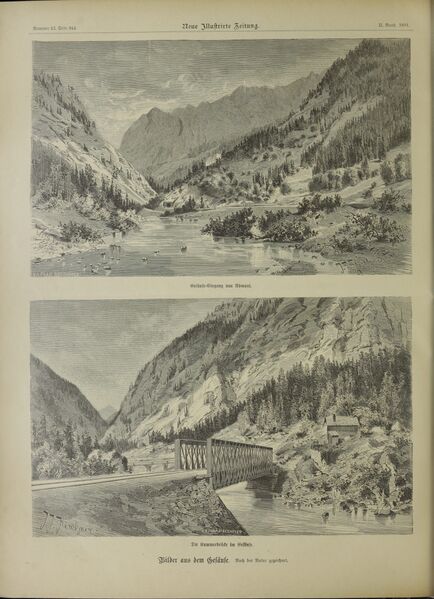 Datei:Gesäuse-Eingang Kummerbrücke 1891.jpg